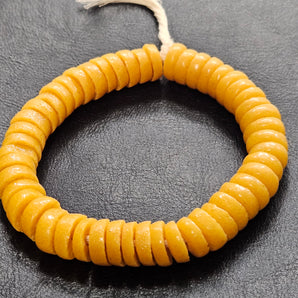 Beads of Elegance: 13mm Handcrafted African Glass Spacers - Aadampo