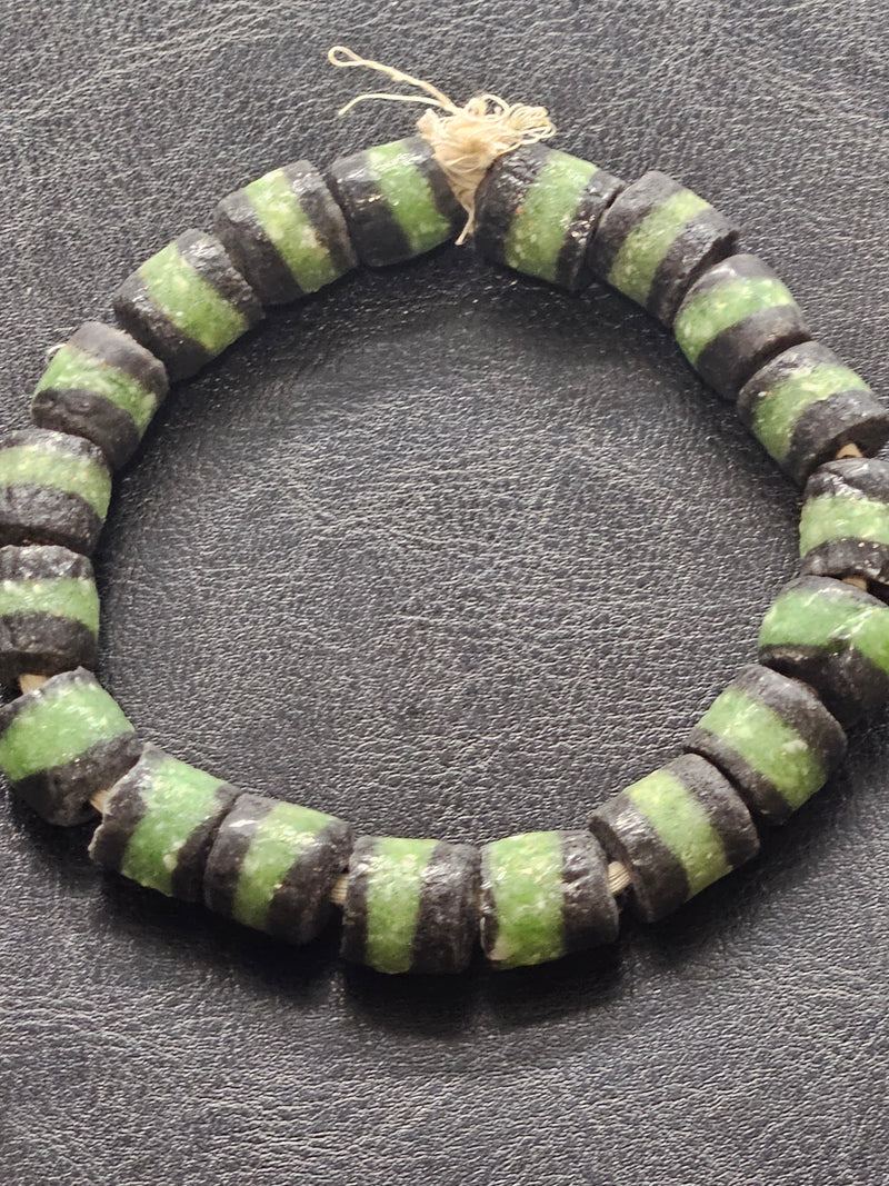 Unique & Versatile: Krobo Powdered Glass Tube Beads for Crafters.