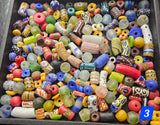 Colorful African Beads Assortment: 160+ Pieces for Every Project.