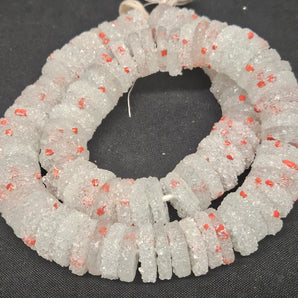 Krobo Recycled Glass Sugar Beads for Handmade Jewelry Making and Other Artistic Creations - Aadampo