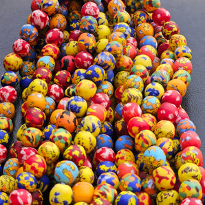 Large-Hole Glass Beads from Ghana - Vibrant Mix - Aadampo