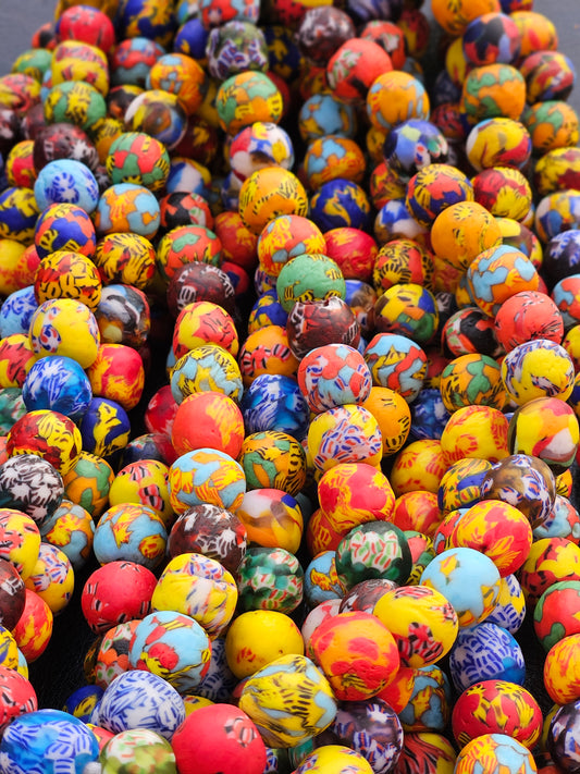Artisanal African Krobo Beads - Perfect for Jewelry Making & Other Crafters - Aadampo