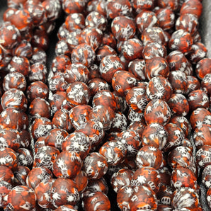 Large Hole African Recycled Glass Beads - Easy to Work With - Aadampo