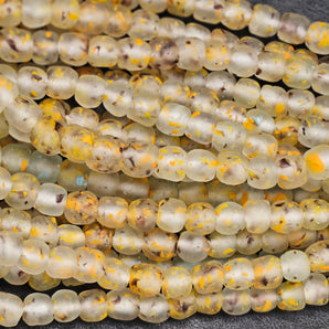 Sustainable Speckled Krobo Beads from Ghana for Unique Jewelry Projects - Aadampo