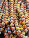 Handcrafted Ghana Krobo Recycled Glass Beads with Large Hole - Aadampo