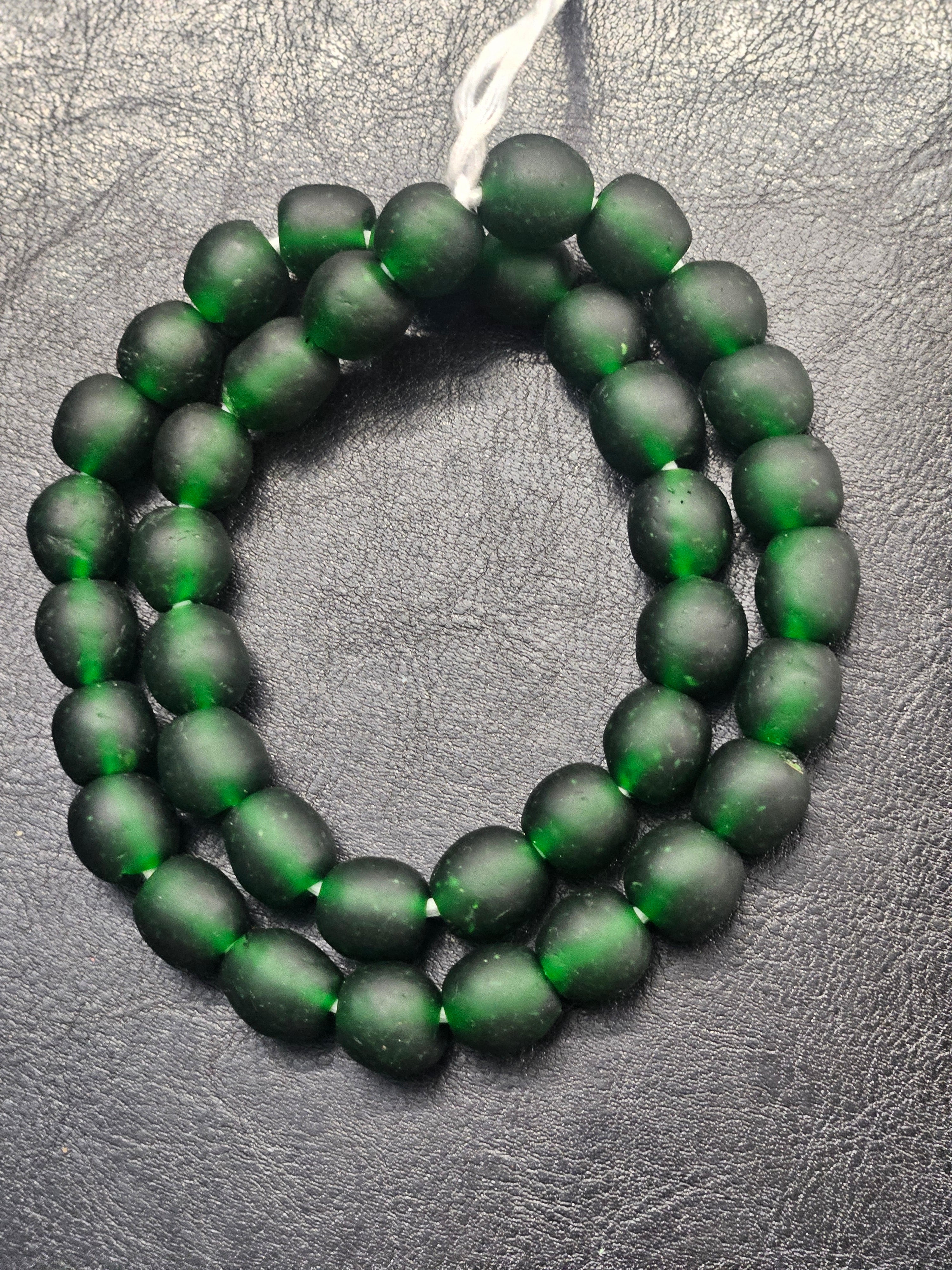 Handcrafted African Recycled Glass Beads – Perfect for Jewelry Making, DIY Crafts, and Eco-Friendly Home Décor Projects
