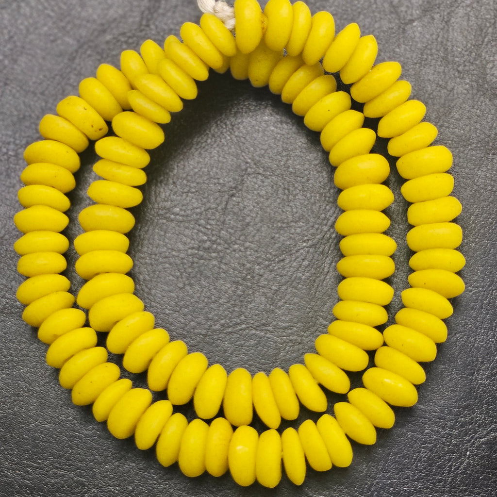 African Glass Beads: Ashanti Disc Beads for Jewelry Making and DIY Crafts