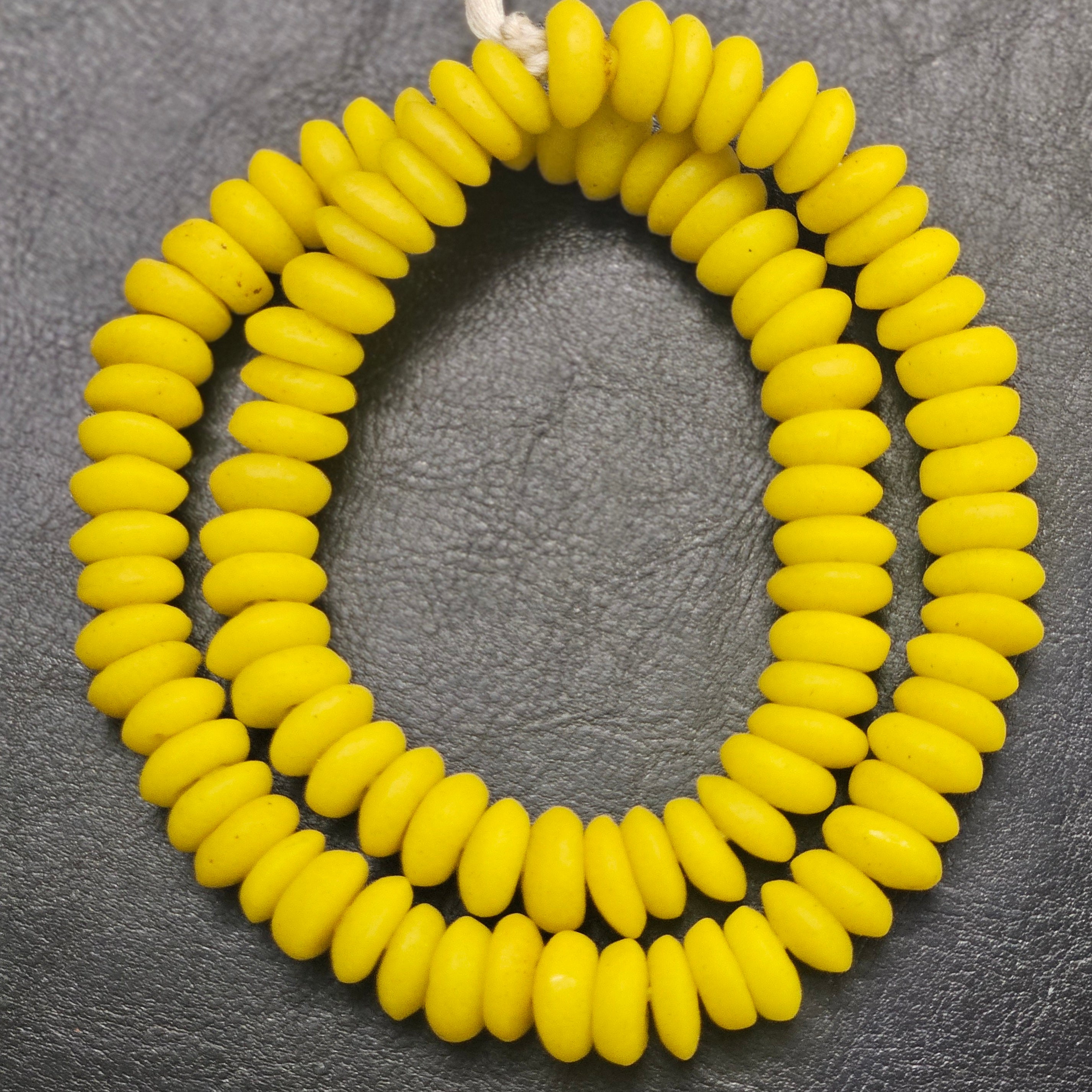 African Glass Beads: Ashanti Disc Beads for Jewelry Making and DIY Crafts