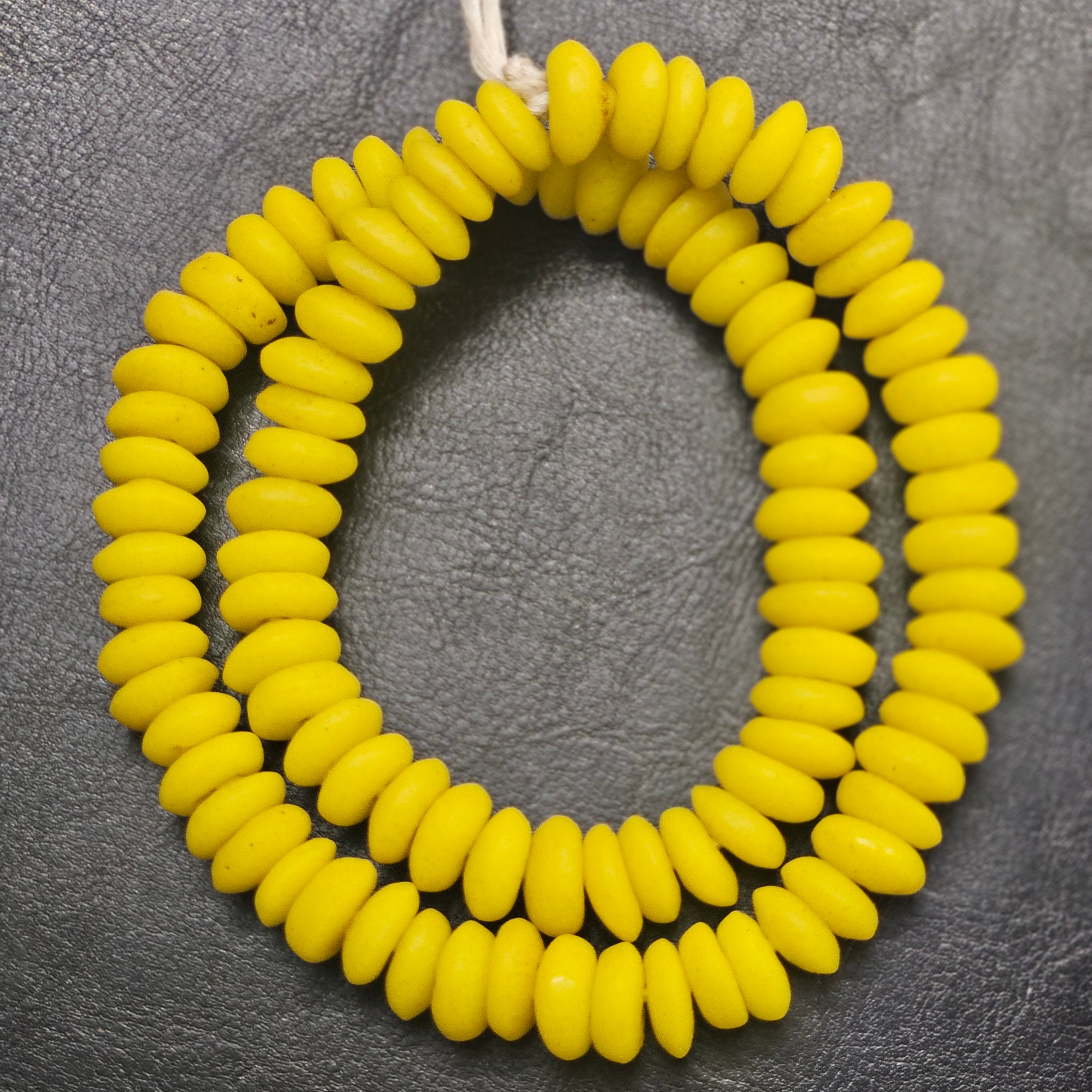 African Glass Beads: Ashanti Disc Beads for Jewelry Making and DIY Crafts