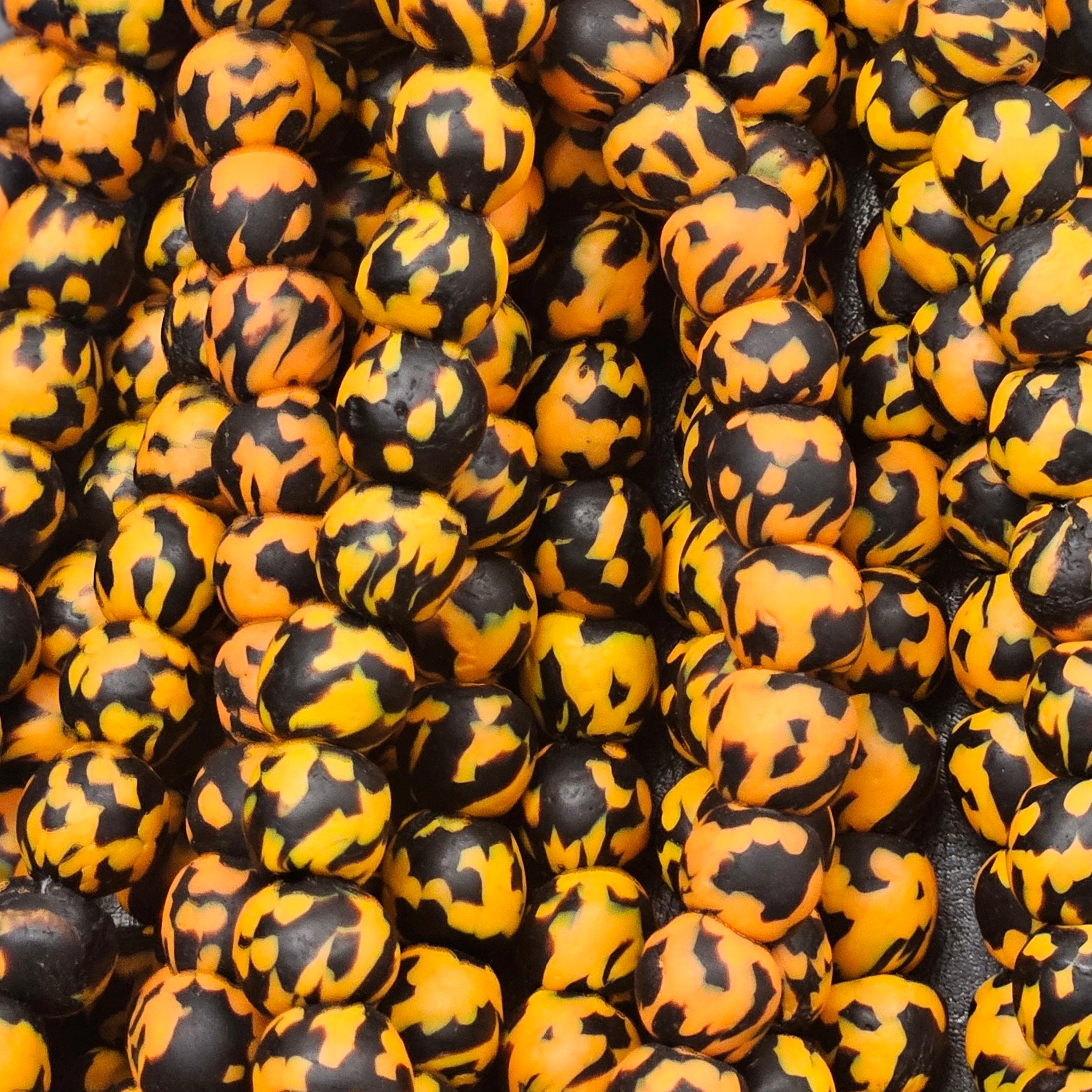 Refractured African Recycled Glass Beads – Large Hole Beads for Fall Arts and Crafts Projects