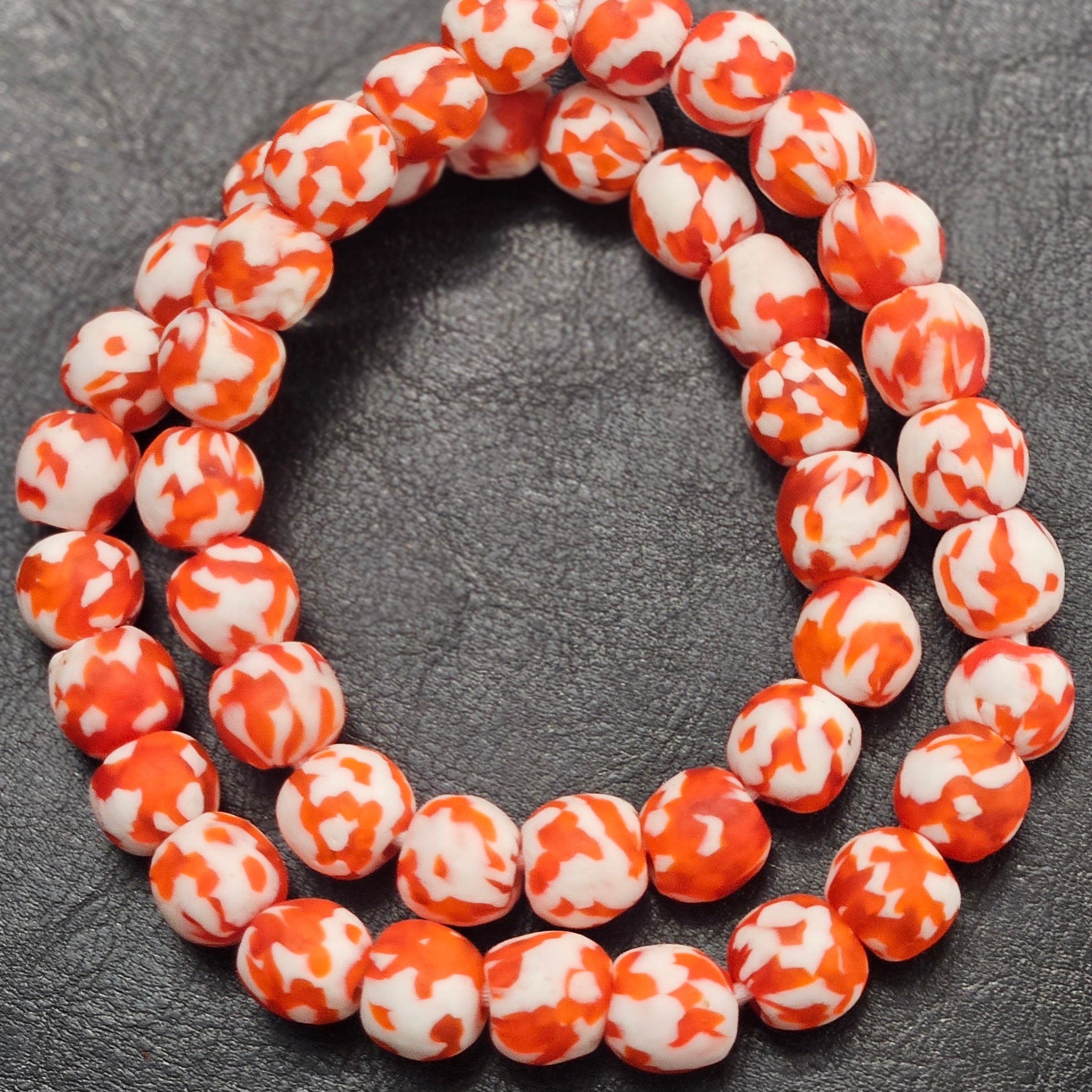 Handcrafted Fused African Recycled Glass Beads – Large Hole, Jewelry Supplies