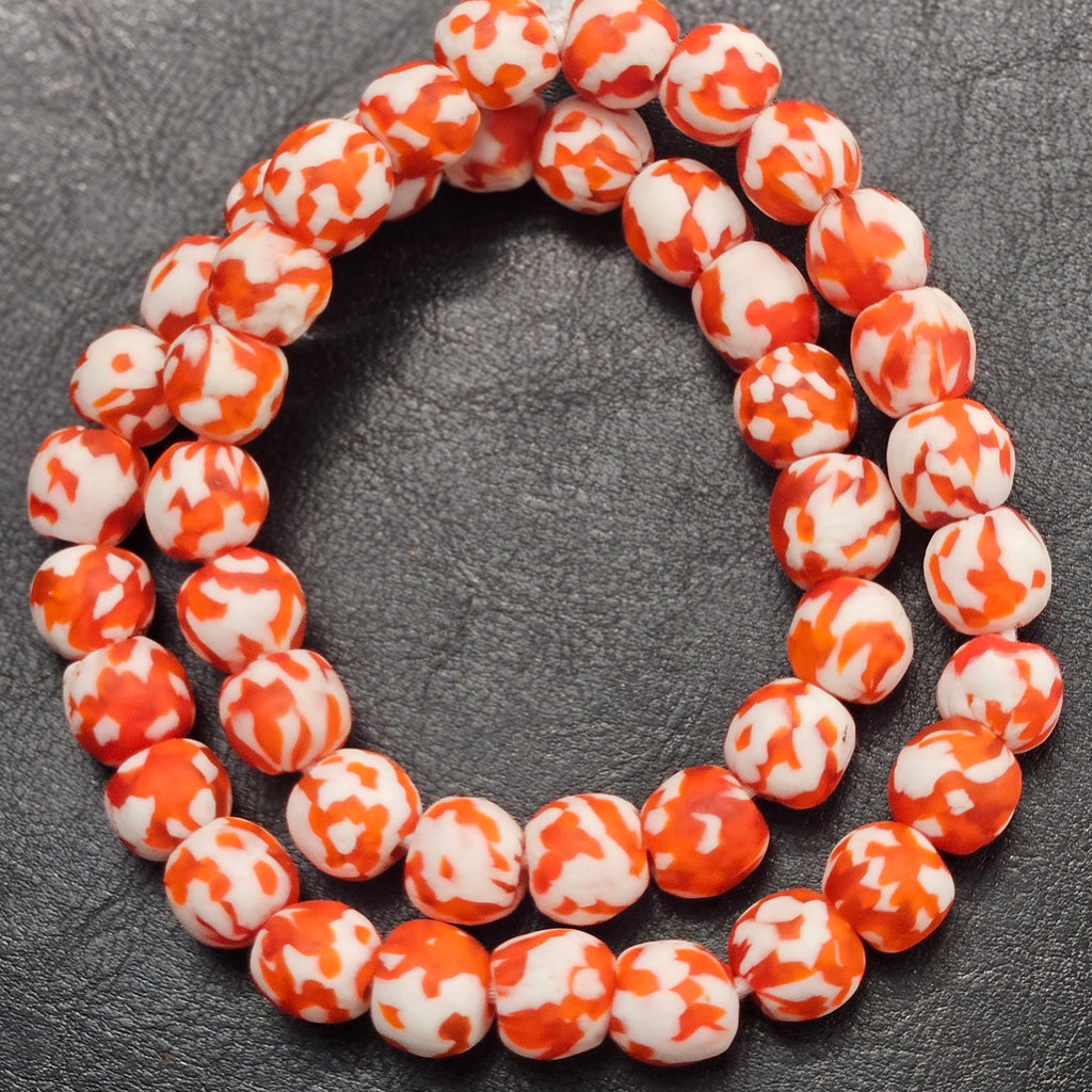 Handcrafted Fused African Recycled Glass Beads – Large Hole, Jewelry Supplies