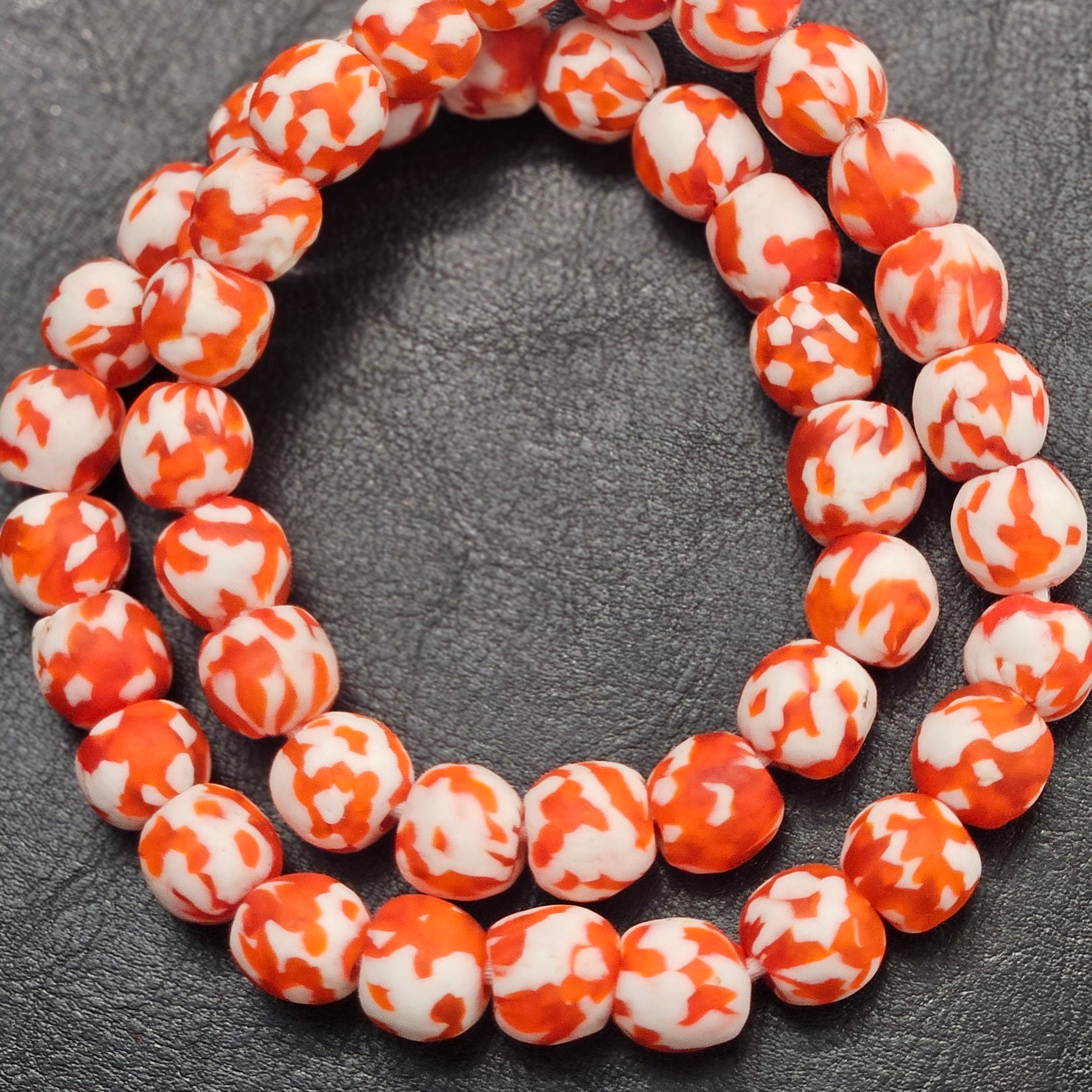 Handcrafted Fused African Recycled Glass Beads – Large Hole, Jewelry Supplies