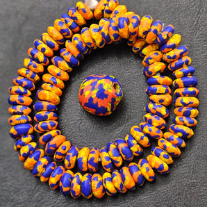 Versatile African Recycled Glass Bead Combo: Easy Pairing for Jewelry & Craft Projects