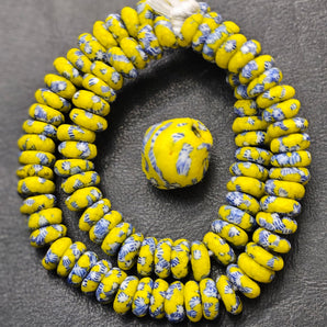 Create with Ease: Ghana Krobo Glass Beads Combo for DIY Designs