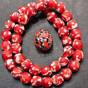 Handmade African Recycled Glass Beads – Large Hole Multicolored Beads for Ethical Designers