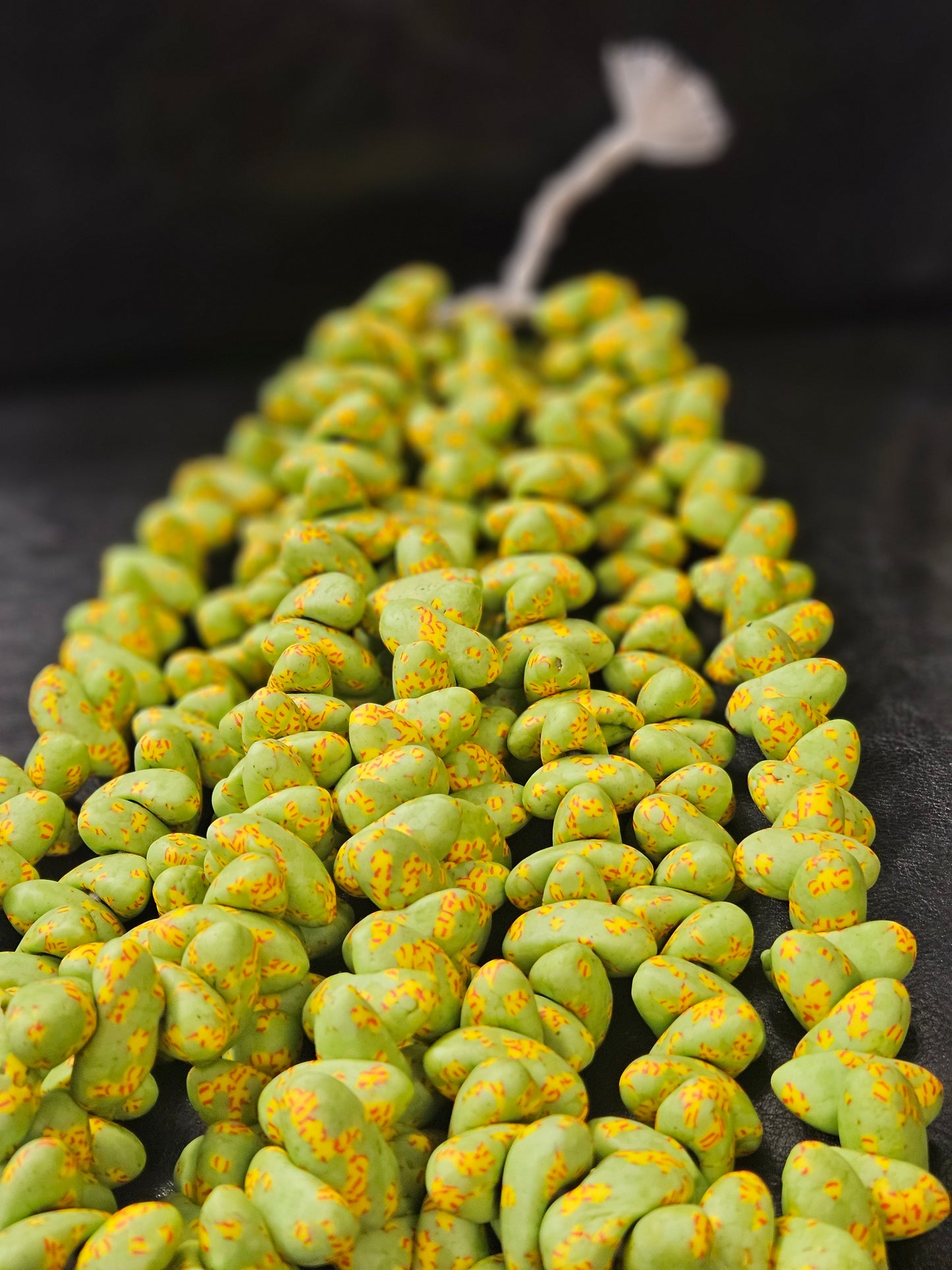 XLarge Canoe-Shaped African Recycled Glass Beads – #4809