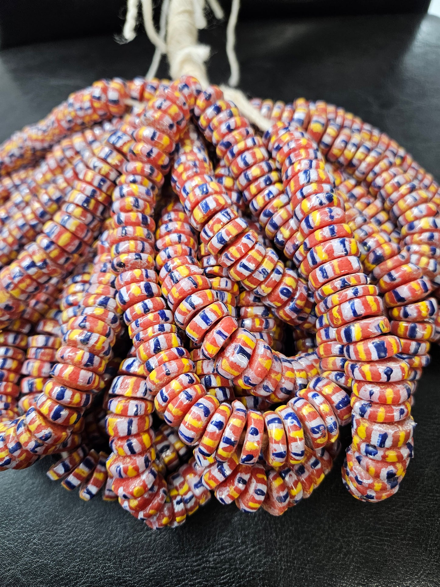 Krobo Recycled Spacer Glass Beads - #7551