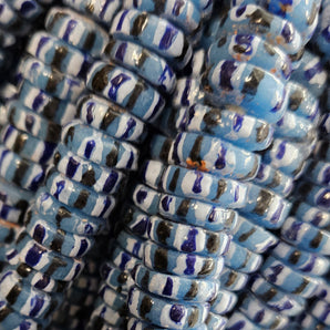 Krobo Recycled Spacer Glass Beads - #7550