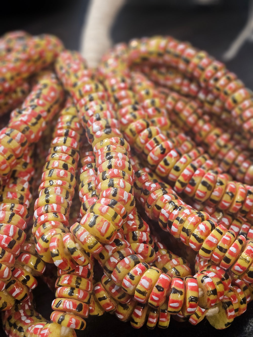 Krobo Recycled Spacer Glass Beads - #7554