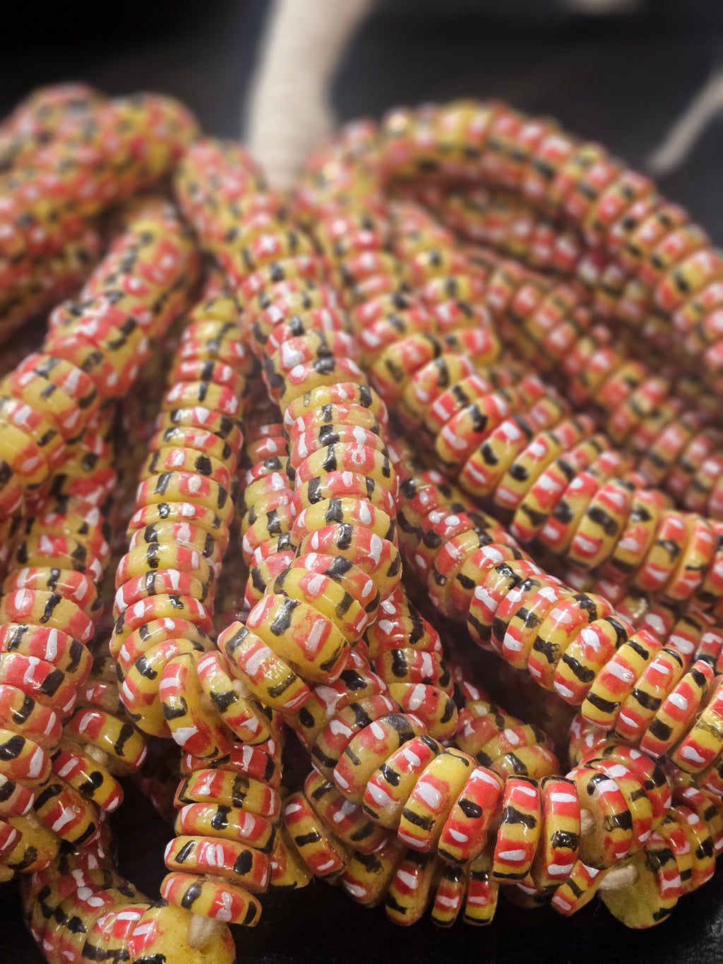 Krobo Recycled Spacer Glass Beads - #7554