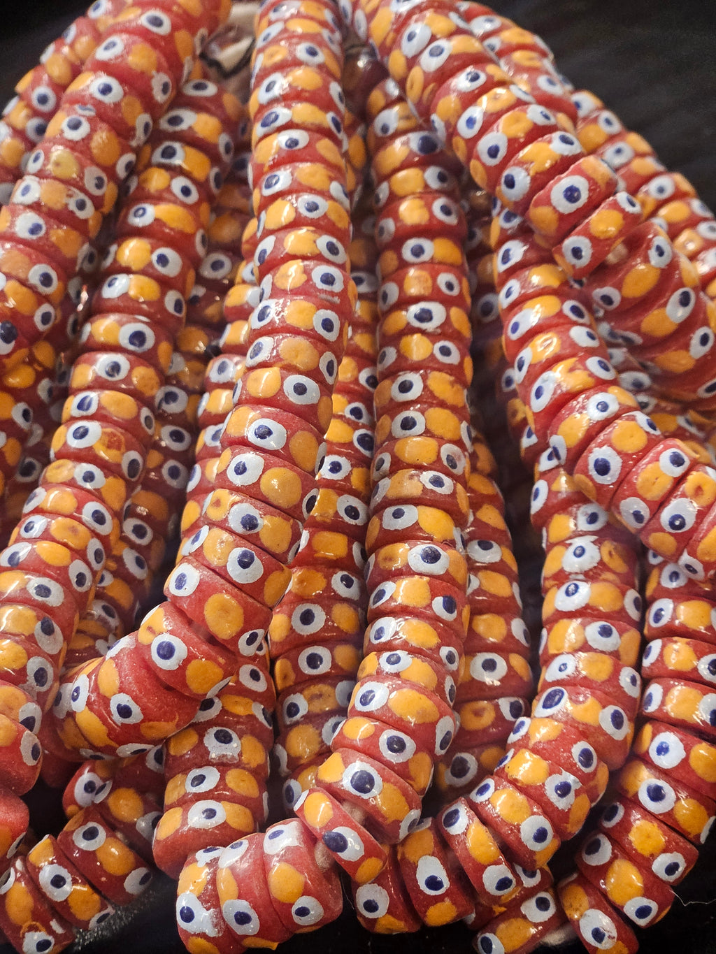 Krobo Recycled Spacer Glass Beads - #7509