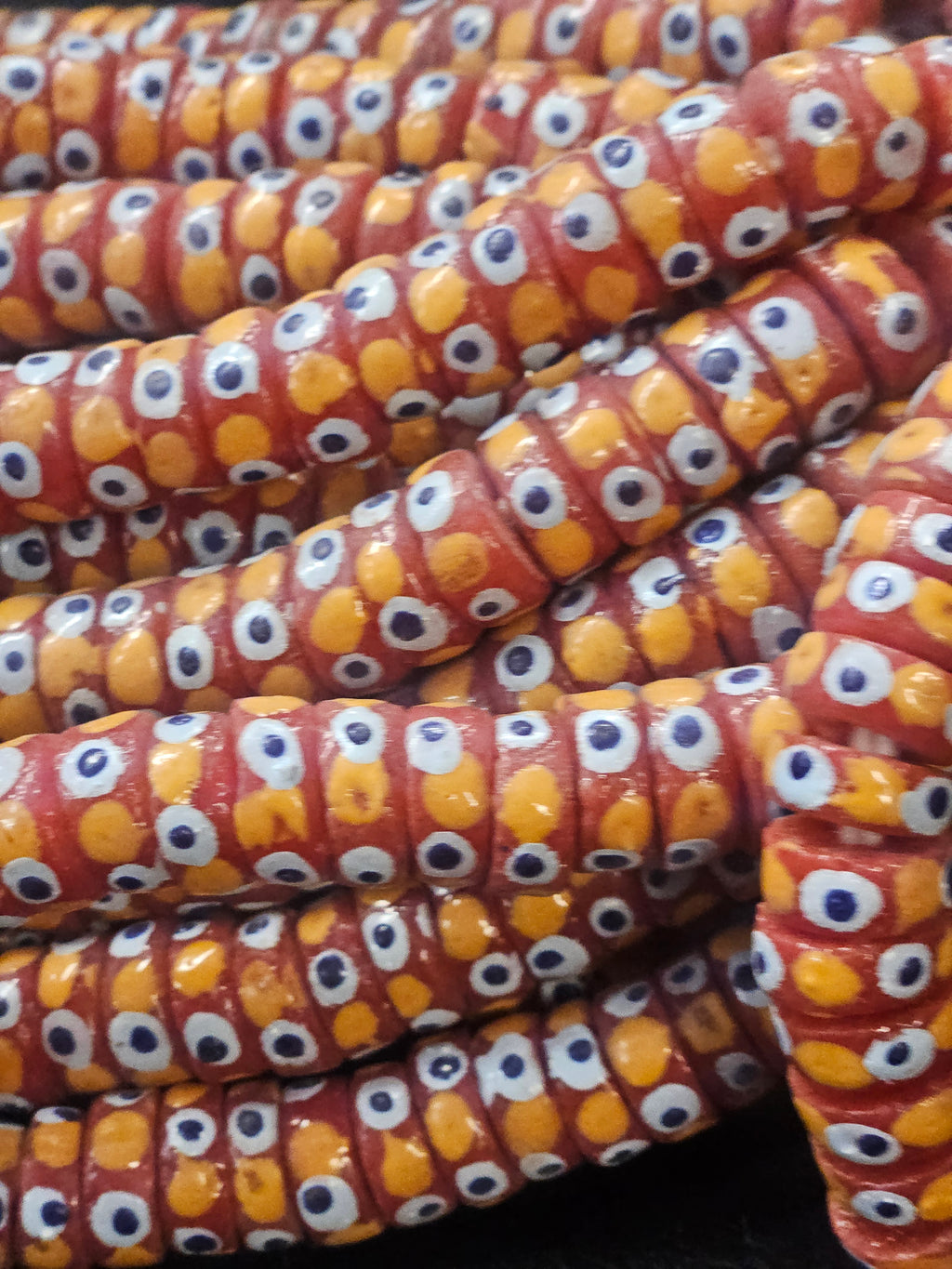 Krobo Recycled Spacer Glass Beads - #7509