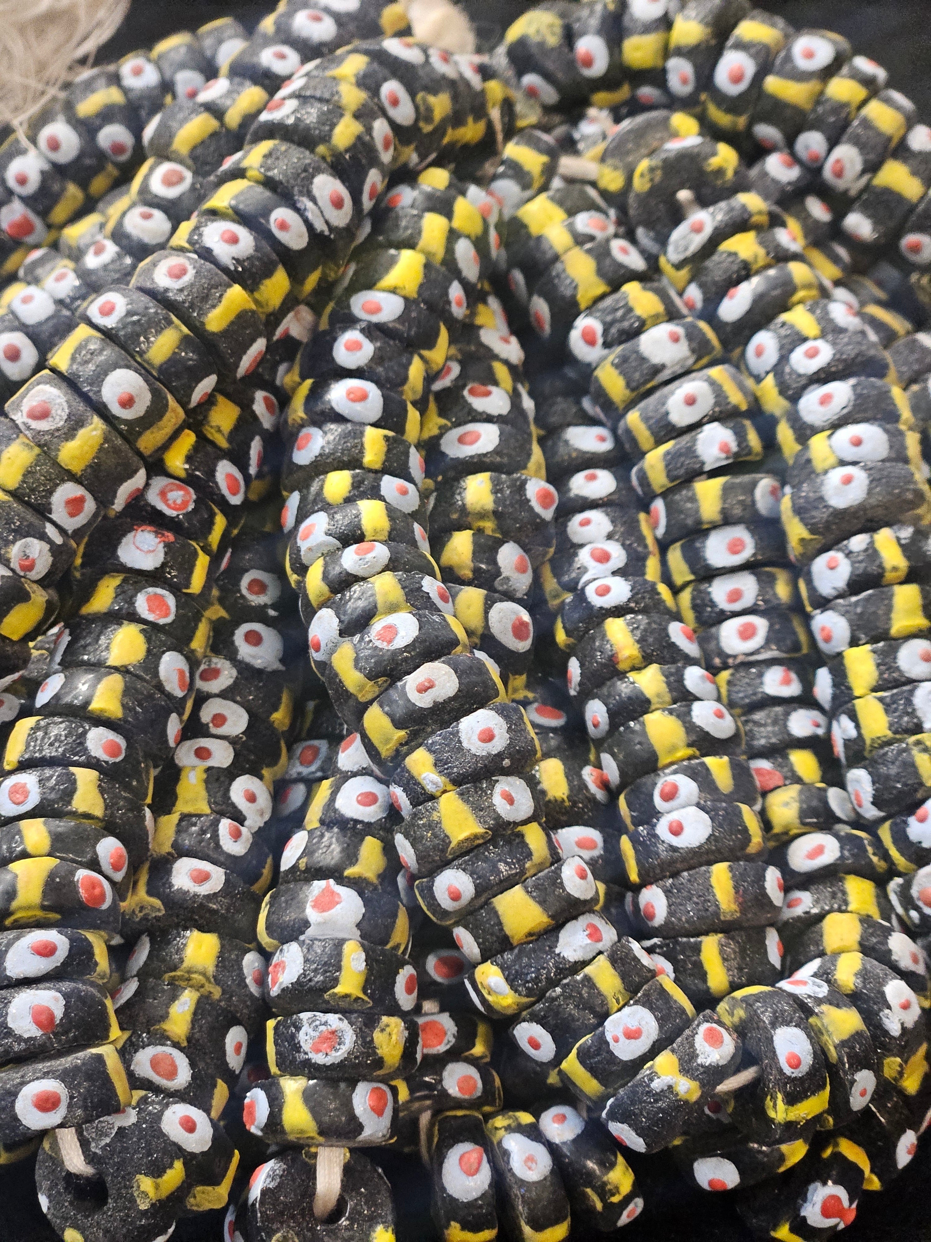 Krobo Recycled Spacer Glass Beads - #7508