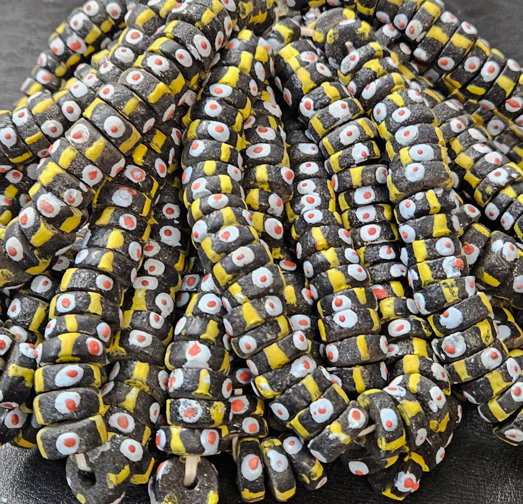 Krobo Recycled Spacer Glass Beads - #7508