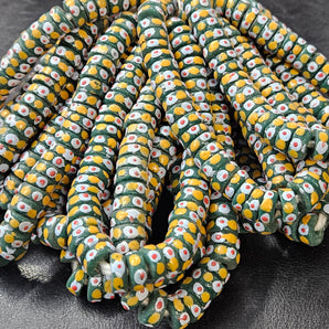 Krobo Recycled Spacer Glass Beads - #7505