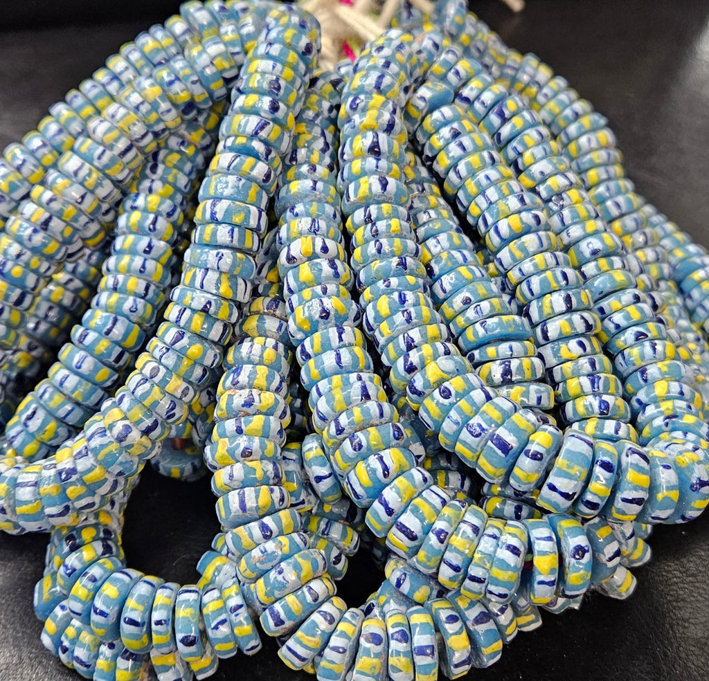 Krobo Recycled Spacer Glass Beads - #7552