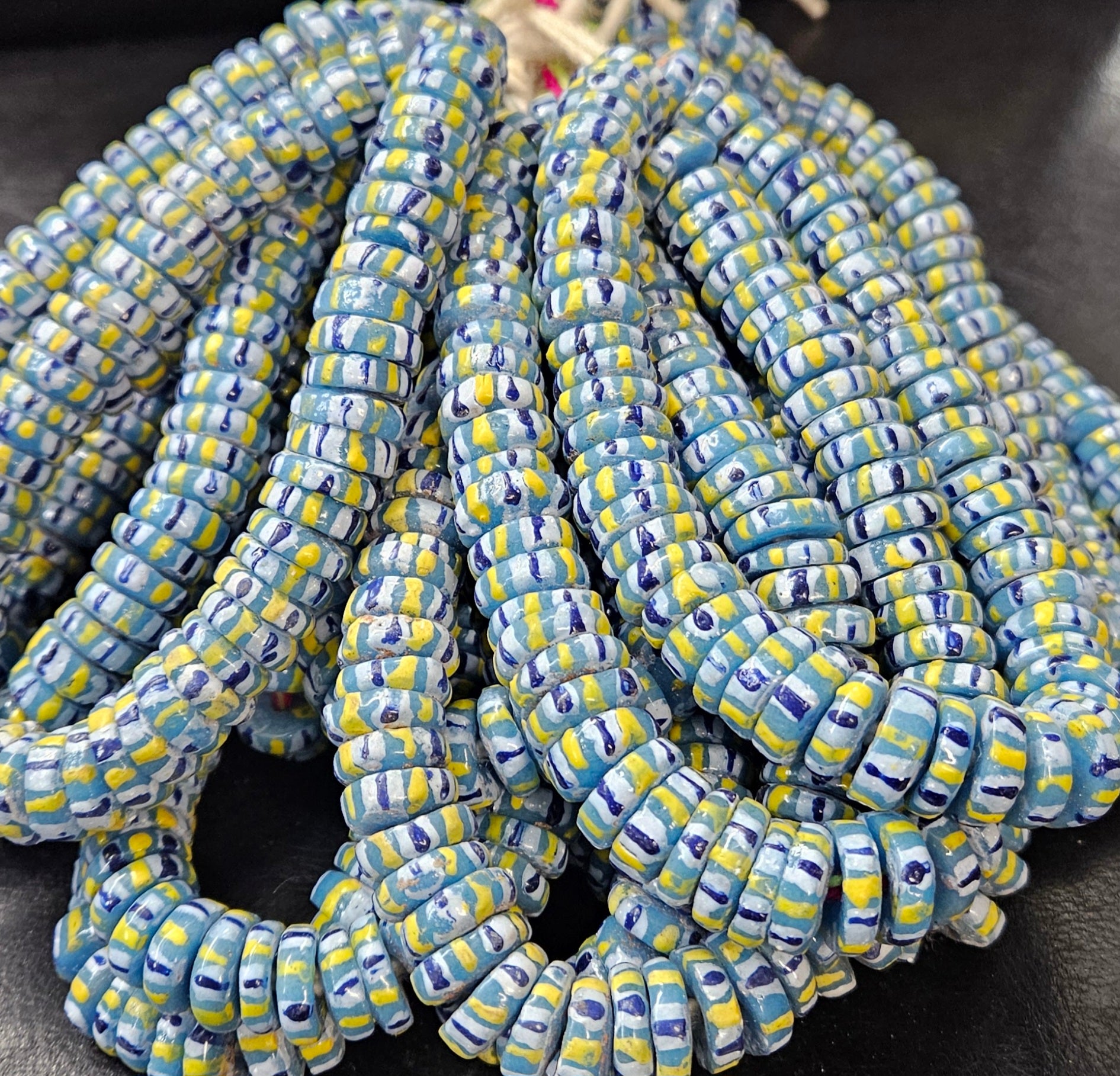 Krobo Recycled Spacer Glass Beads - #7552
