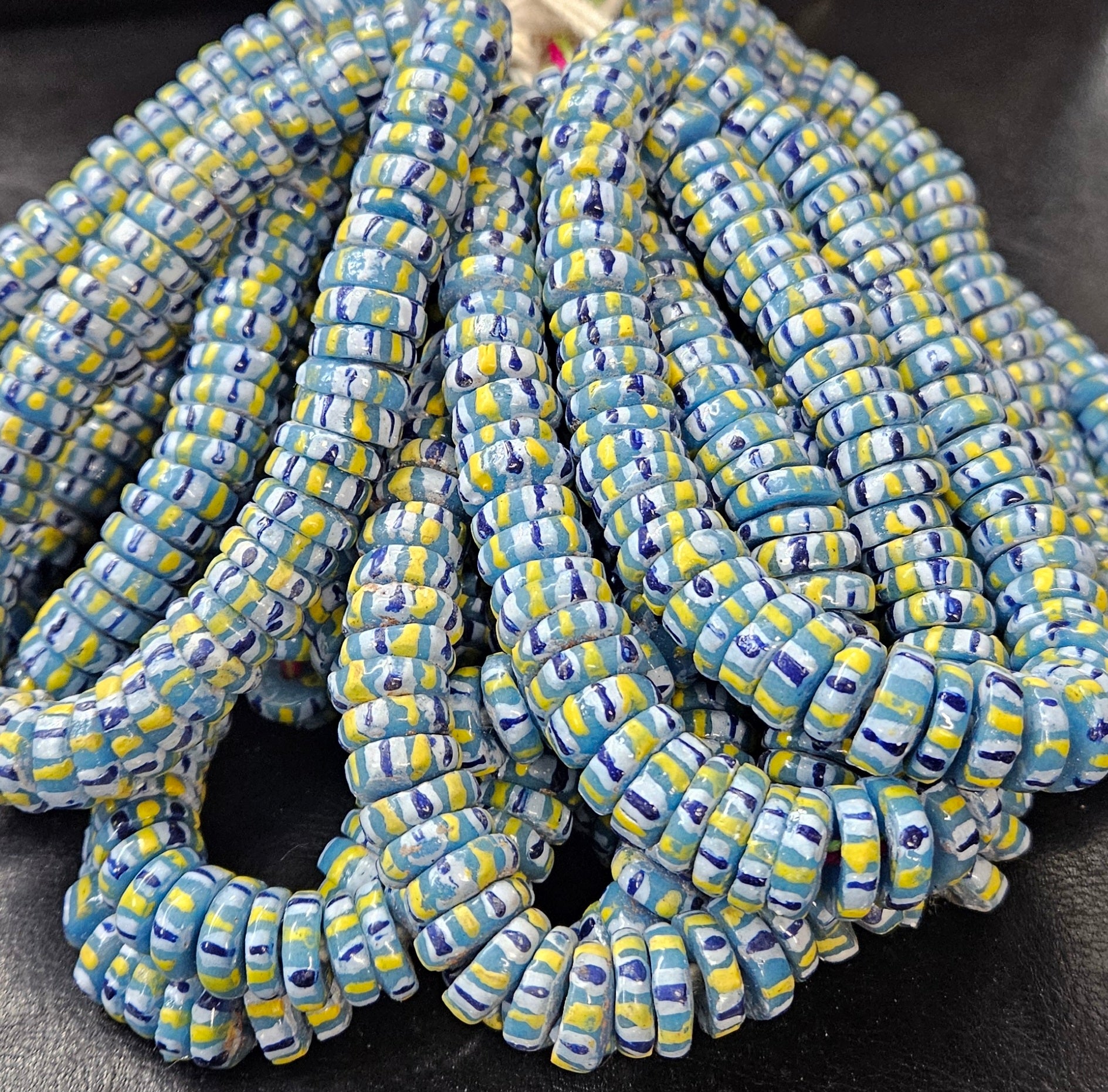 Krobo Recycled Spacer Glass Beads - #7552