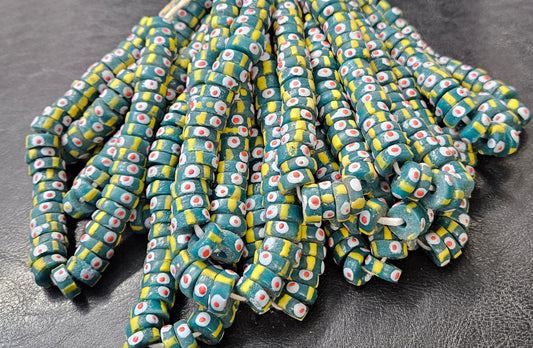 Krobo Recycled Spacer Glass Beads - #7503