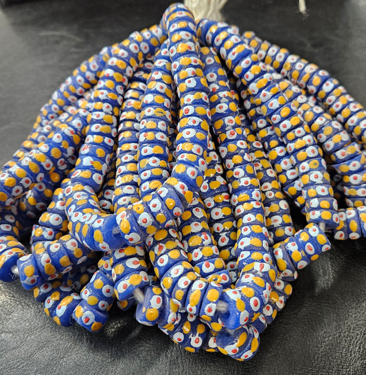 Krobo Recycled Spacer Glass Beads - #7501