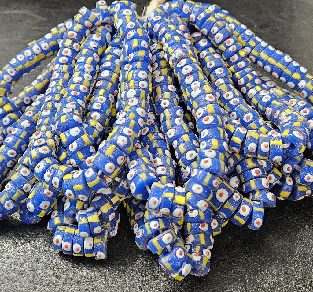 Krobo Recycled Spacer Glass Beads - #7504