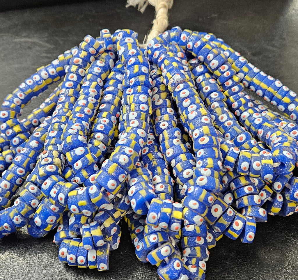 Krobo Recycled Spacer Glass Beads - #7504