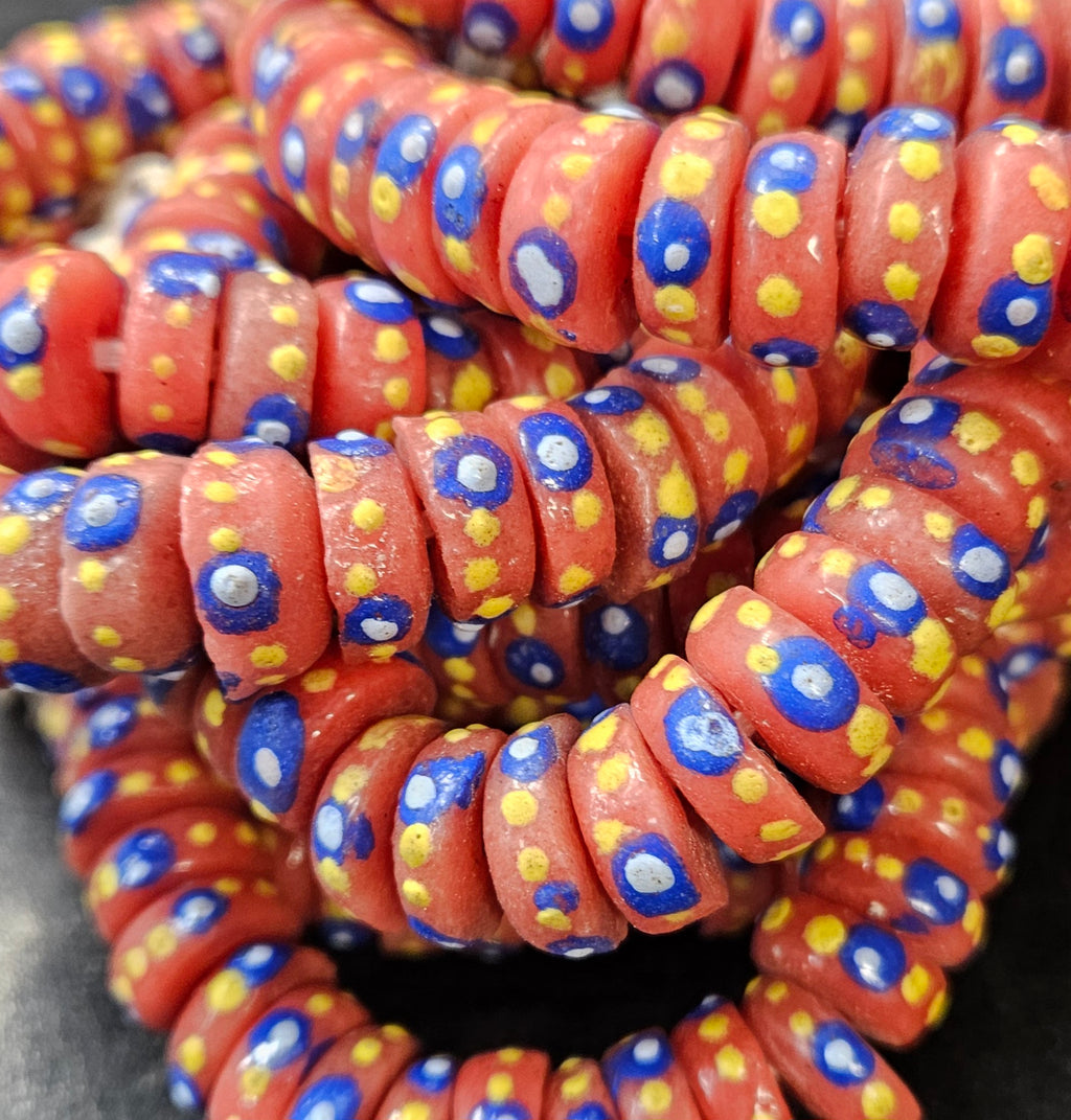 Krobo Recycled Spacer Glass Beads - #7502
