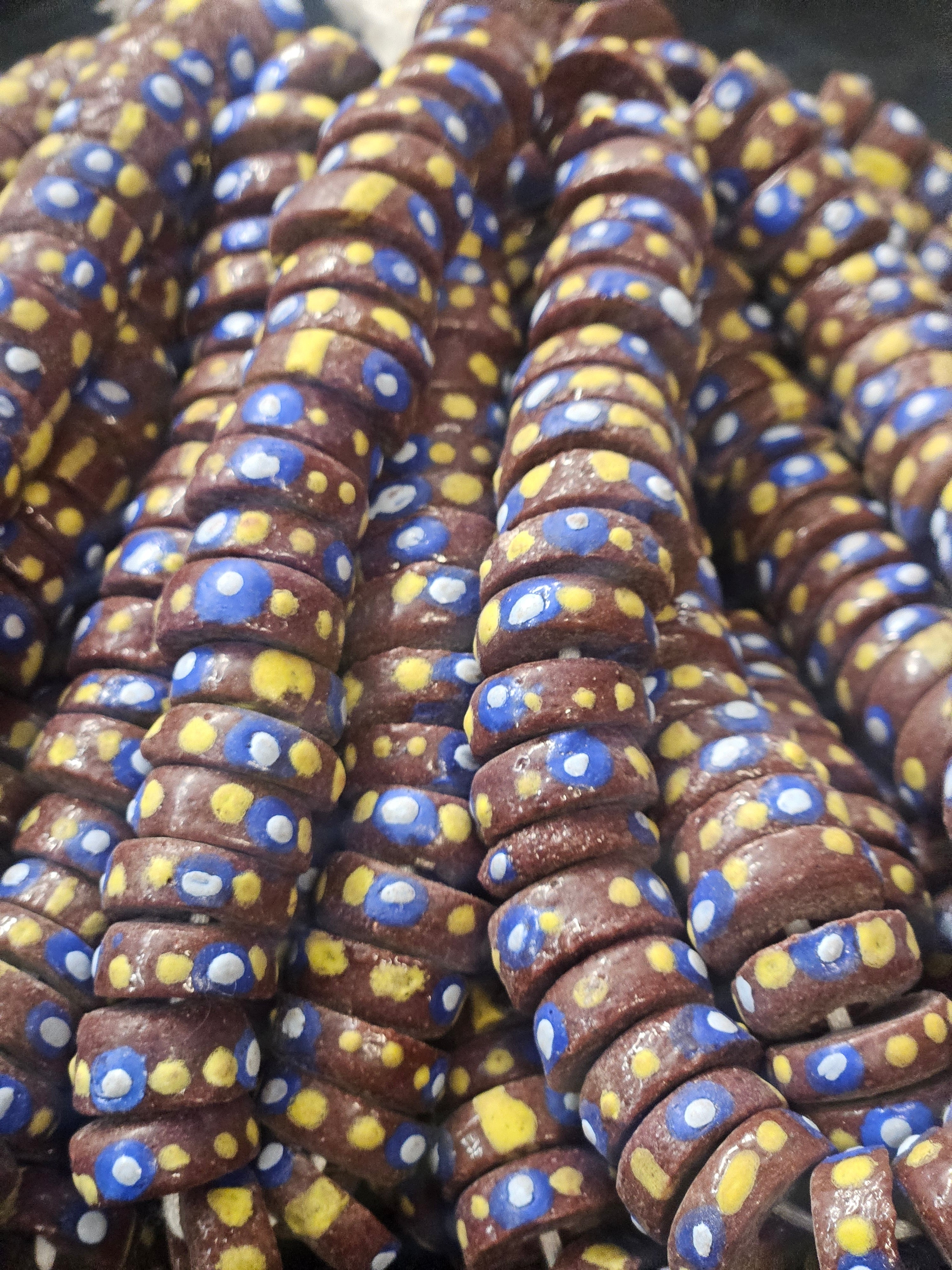 Krobo Recycled Spacer Glass Beads - #7506