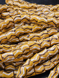 Painted African Recycled Glass Beads - Medium Tube Beads #1301