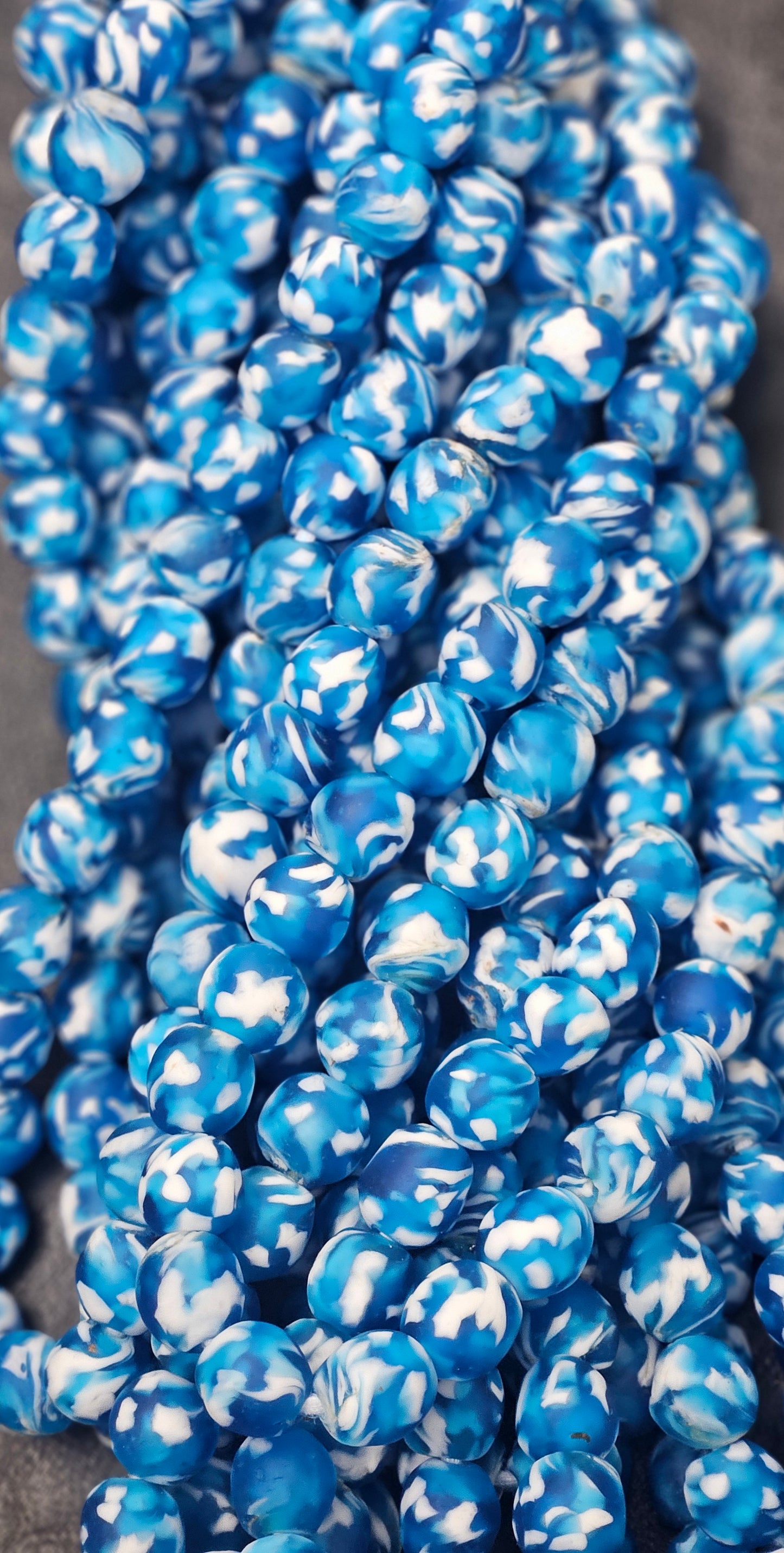 Fused African Recycled Glass Beads – Round #3517