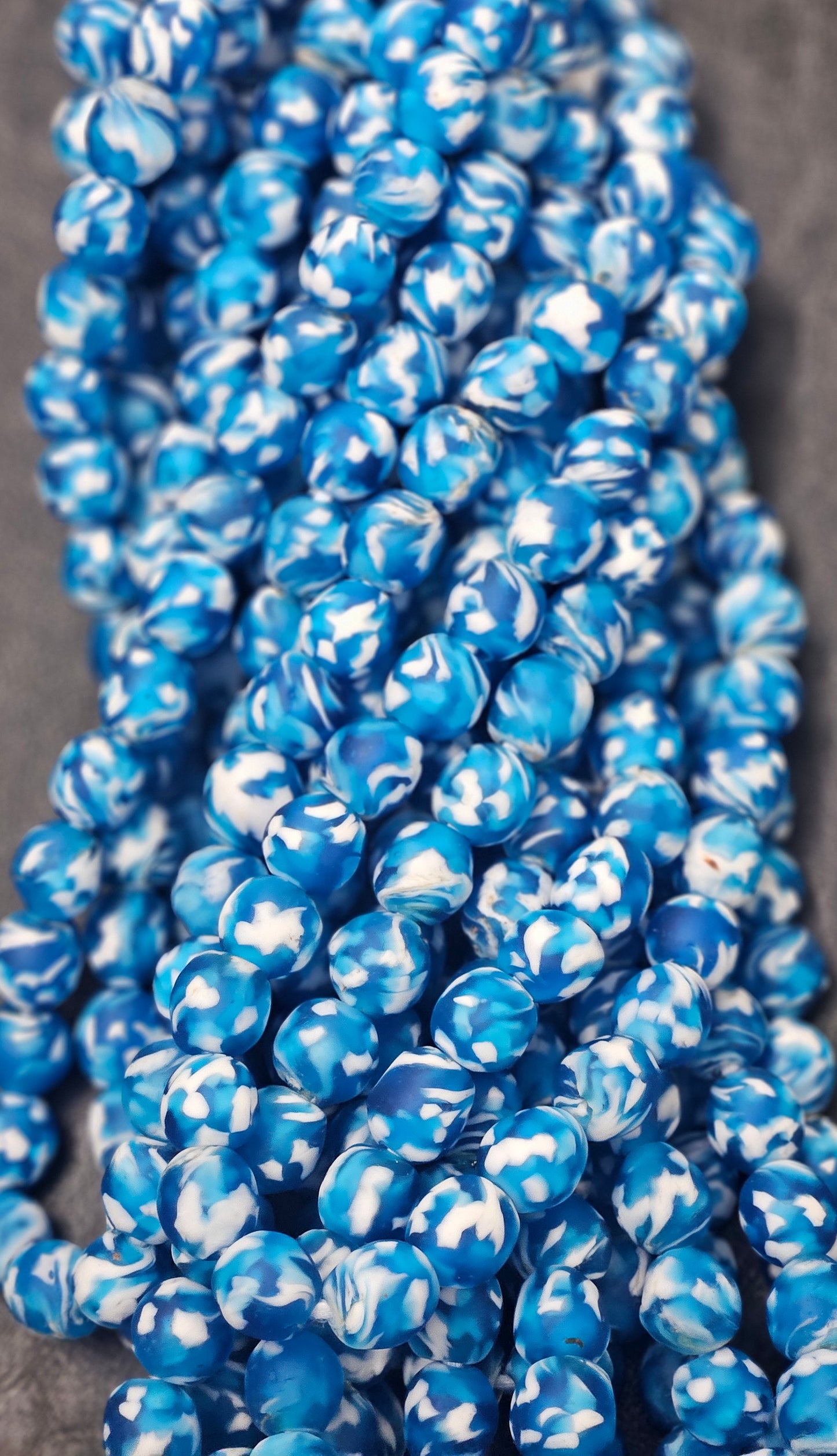 Fused African Recycled Glass Beads – Round #3517