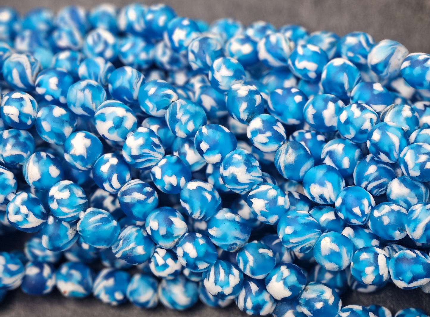 Fused African Recycled Glass Beads – Round #3517