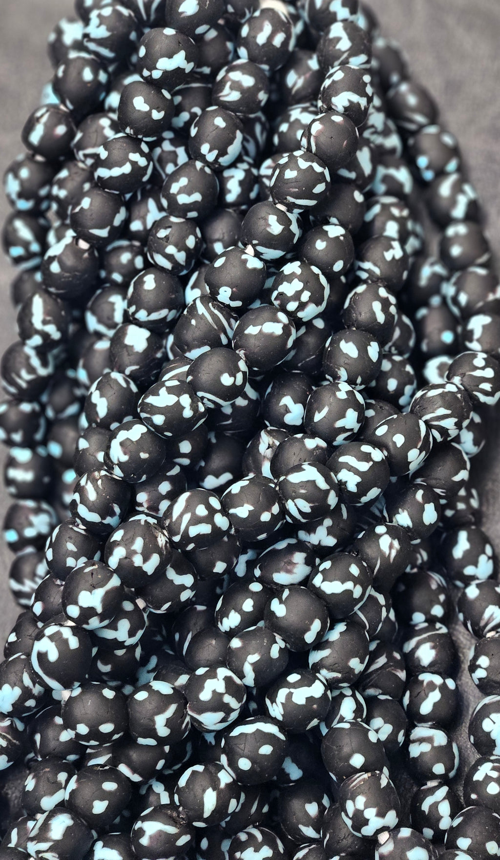 Fused African Recycled Glass Beads – Round #3518