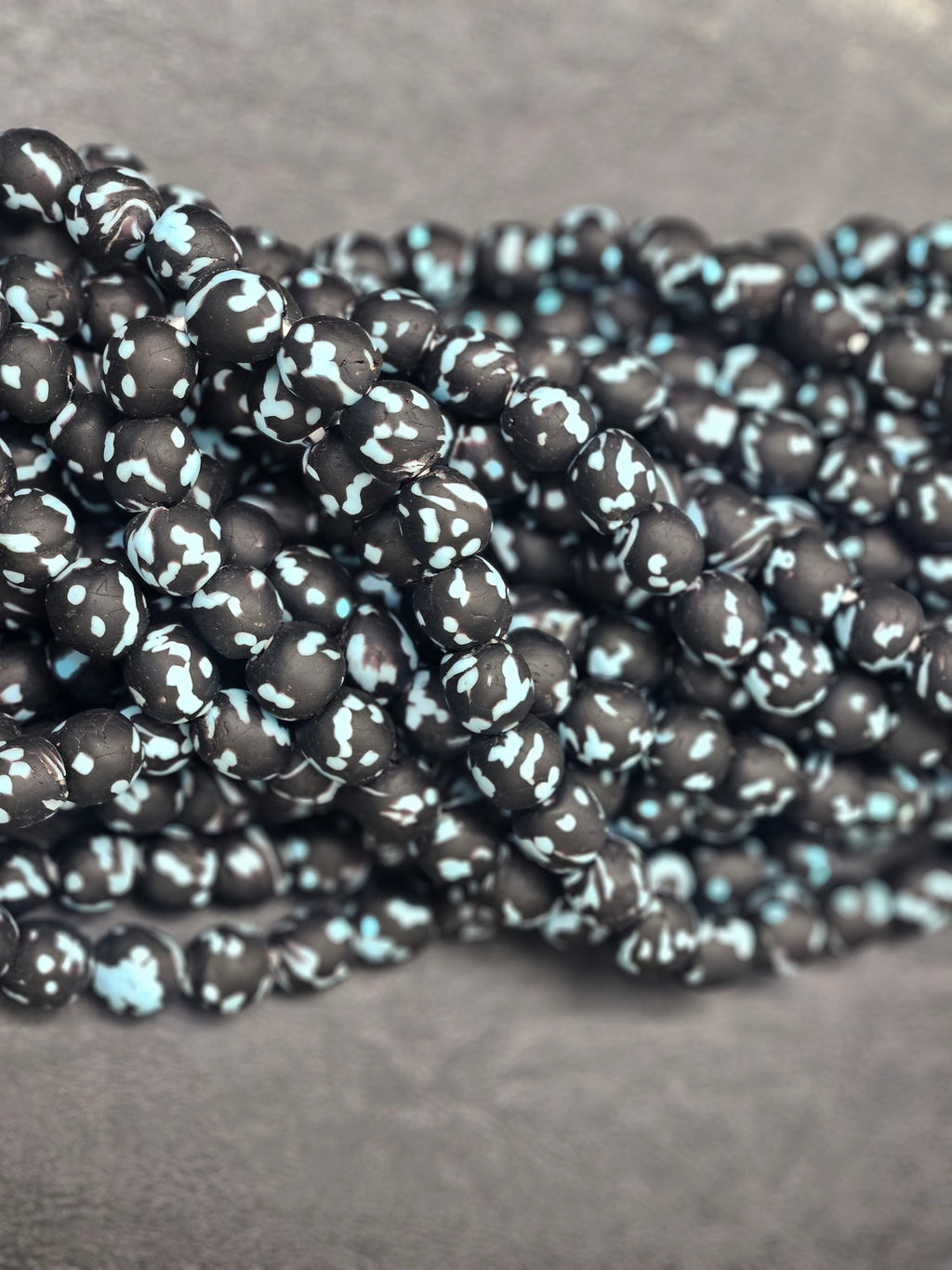 Fused African Recycled Glass Beads – Round #3518