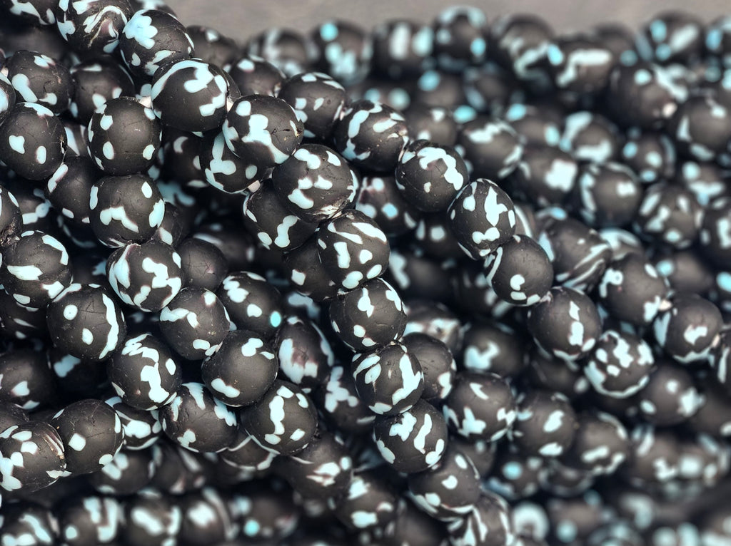 Fused African Recycled Glass Beads – Round #3518