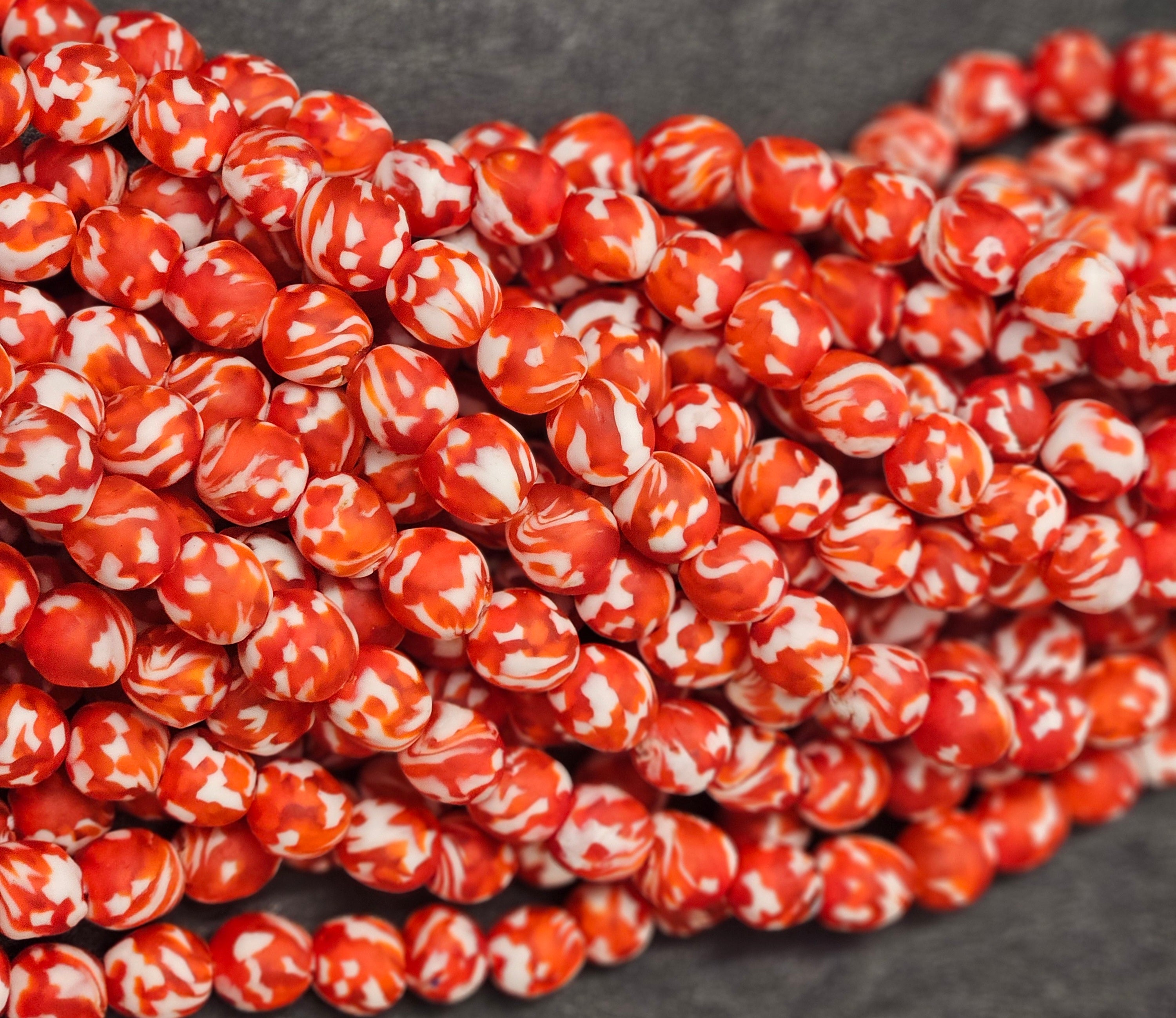 Fused African Recycled Glass Beads – Round #3519