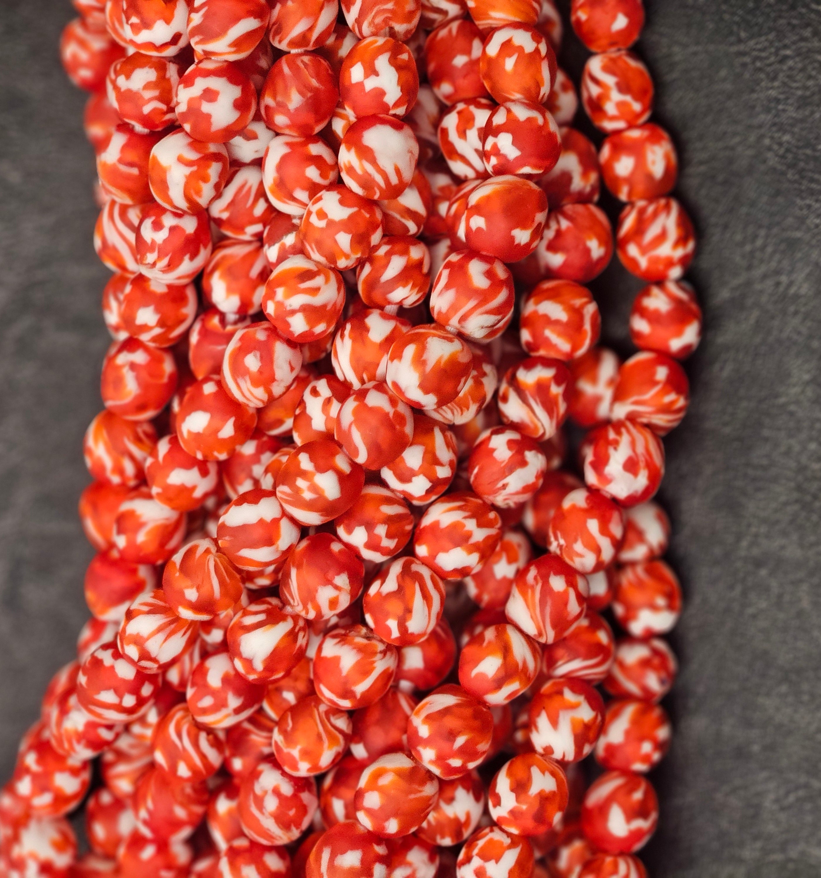 Fused African Recycled Glass Beads – Round #3519