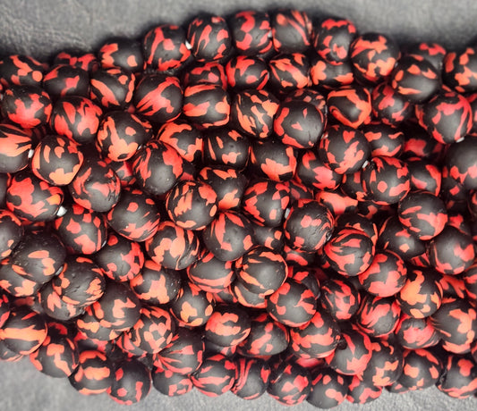 Fused African Recycled Glass Beads – Round #3514