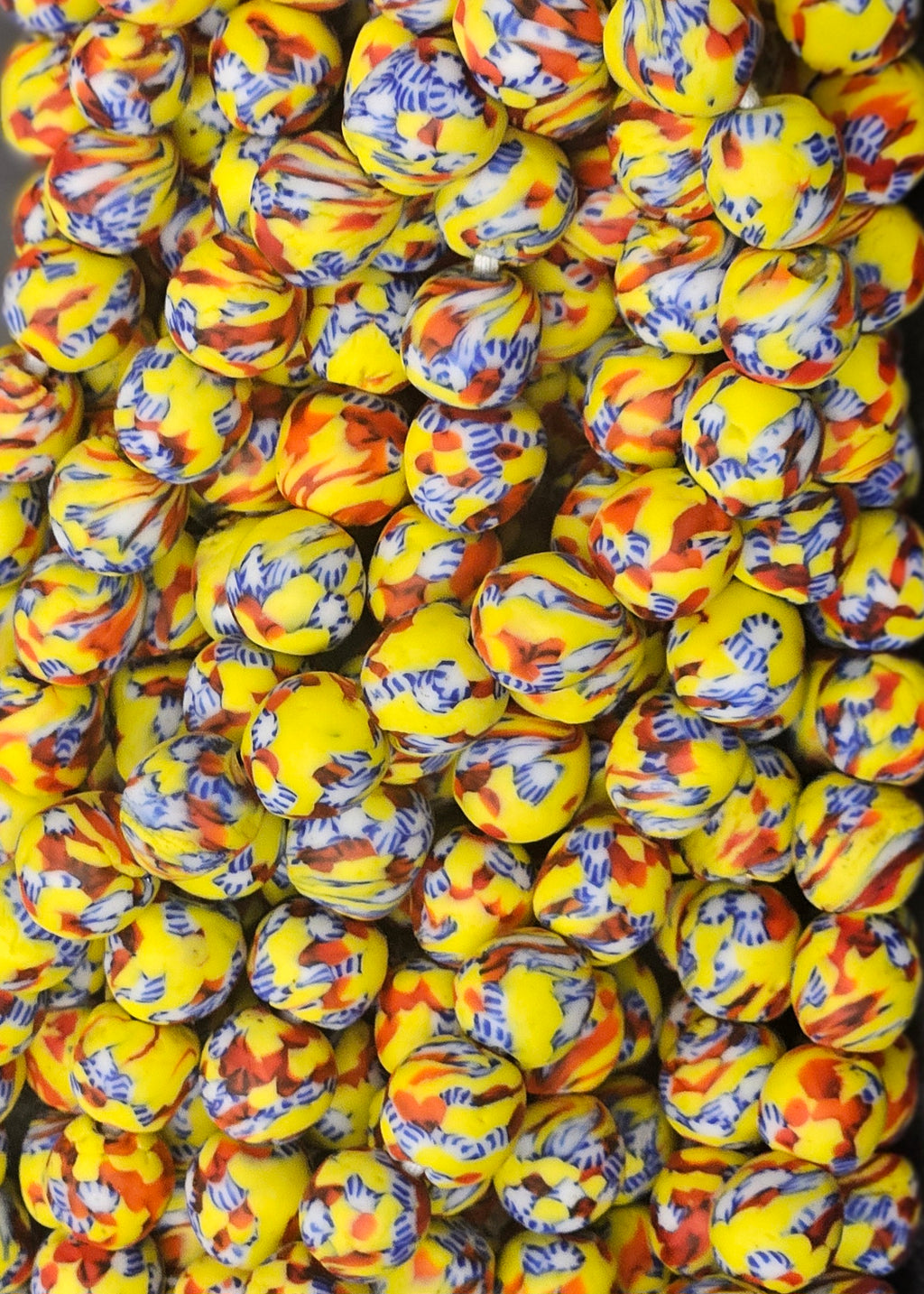 Fused African Recycled Glass Beads – Round #3516
